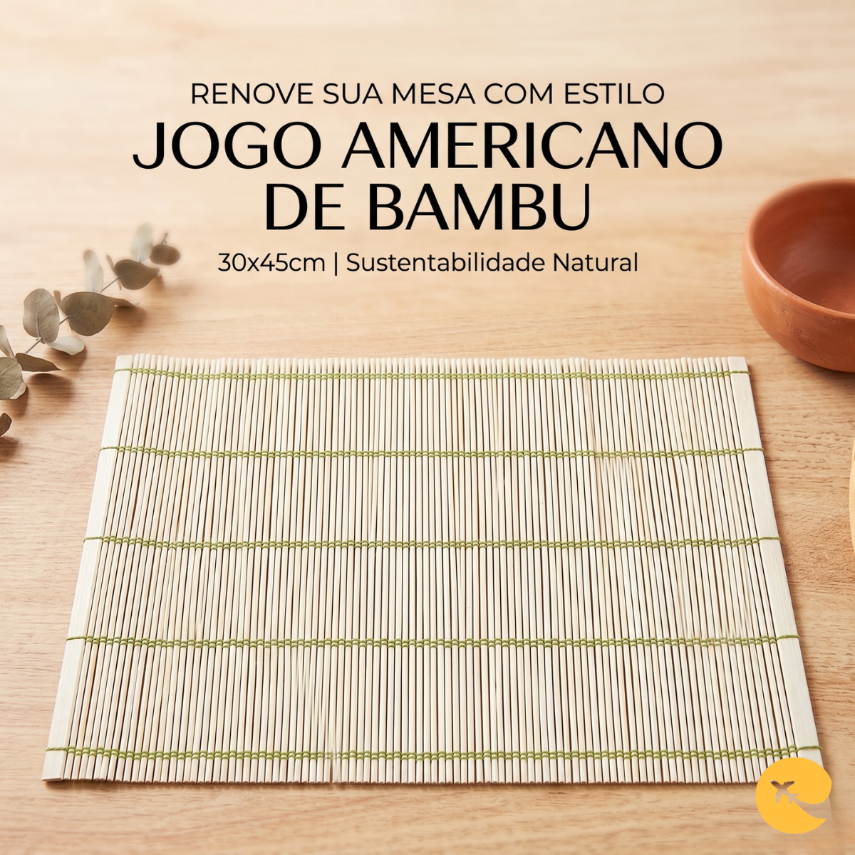 JOGO AMERICANO DE BAMBU 30CM X 45 CM