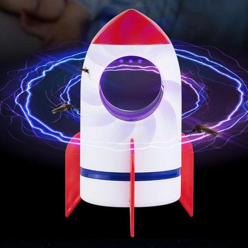 Luminária E Armadilha Foguete Infantil Pega Mosquito Bivolt