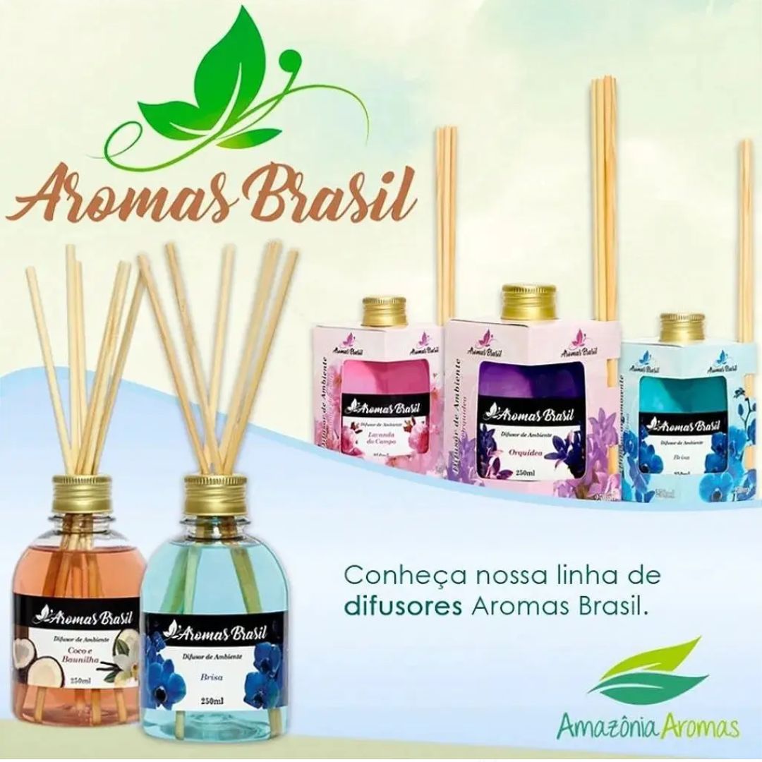 Difusor de Aromas Brasil 250ml – Perfume Sofisticado para Transformar Seu Ambiente