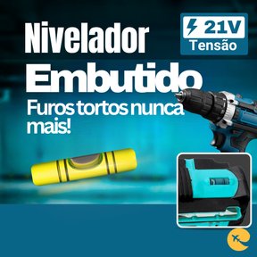 Super Parafusadeira Furadeira De Impacto Sem Fio Potente 21v