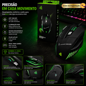 MOUSE GAMER ANÚBIS V4