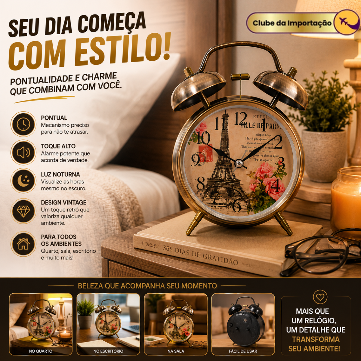 RELOGIO DE MESA