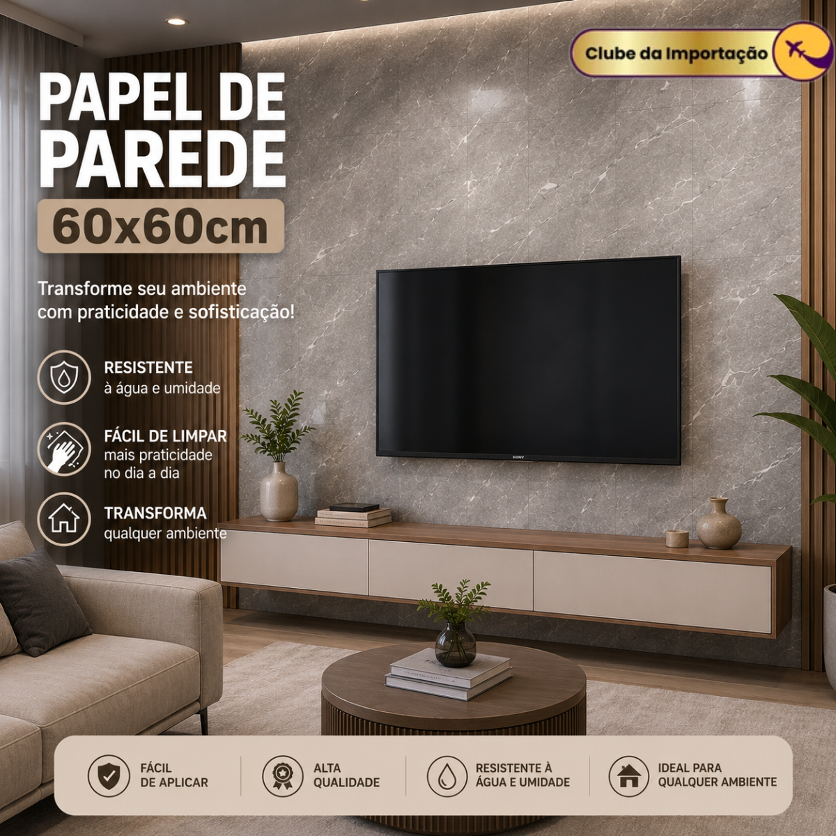 PAPEL DE PAREDE 60X60CM