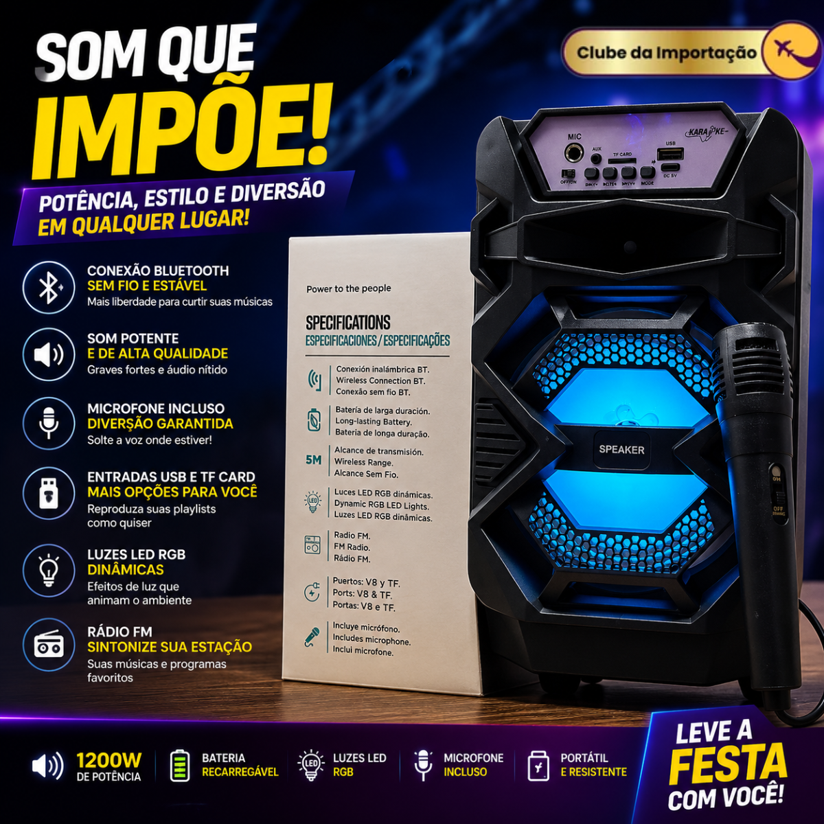 CAIXA DE SOM CARNIVAL