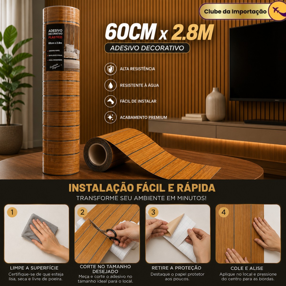 ADESIVO DECORATIVO 60CM x 2.8M