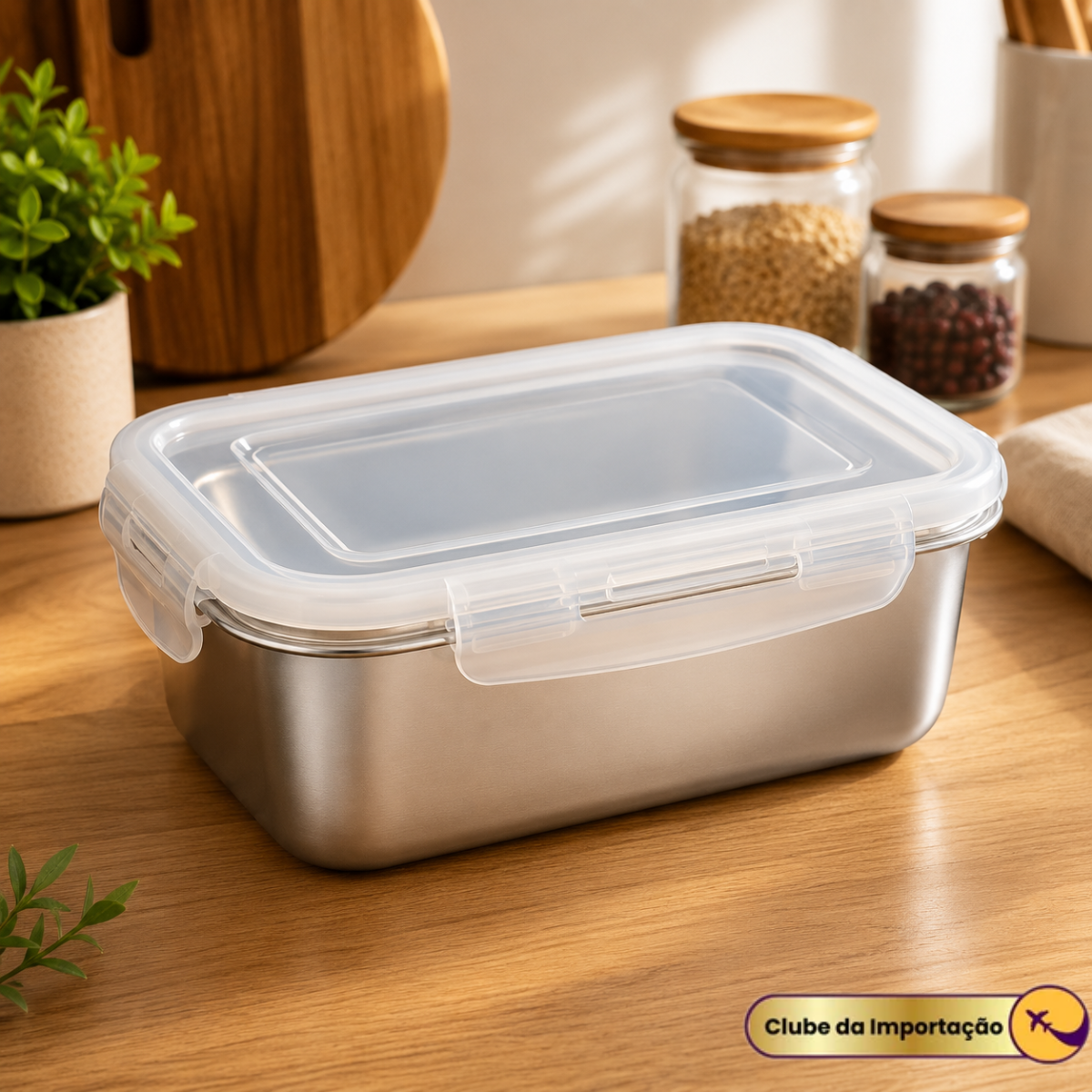 POTE HERMÉTICO AÇO INOX  1,8L