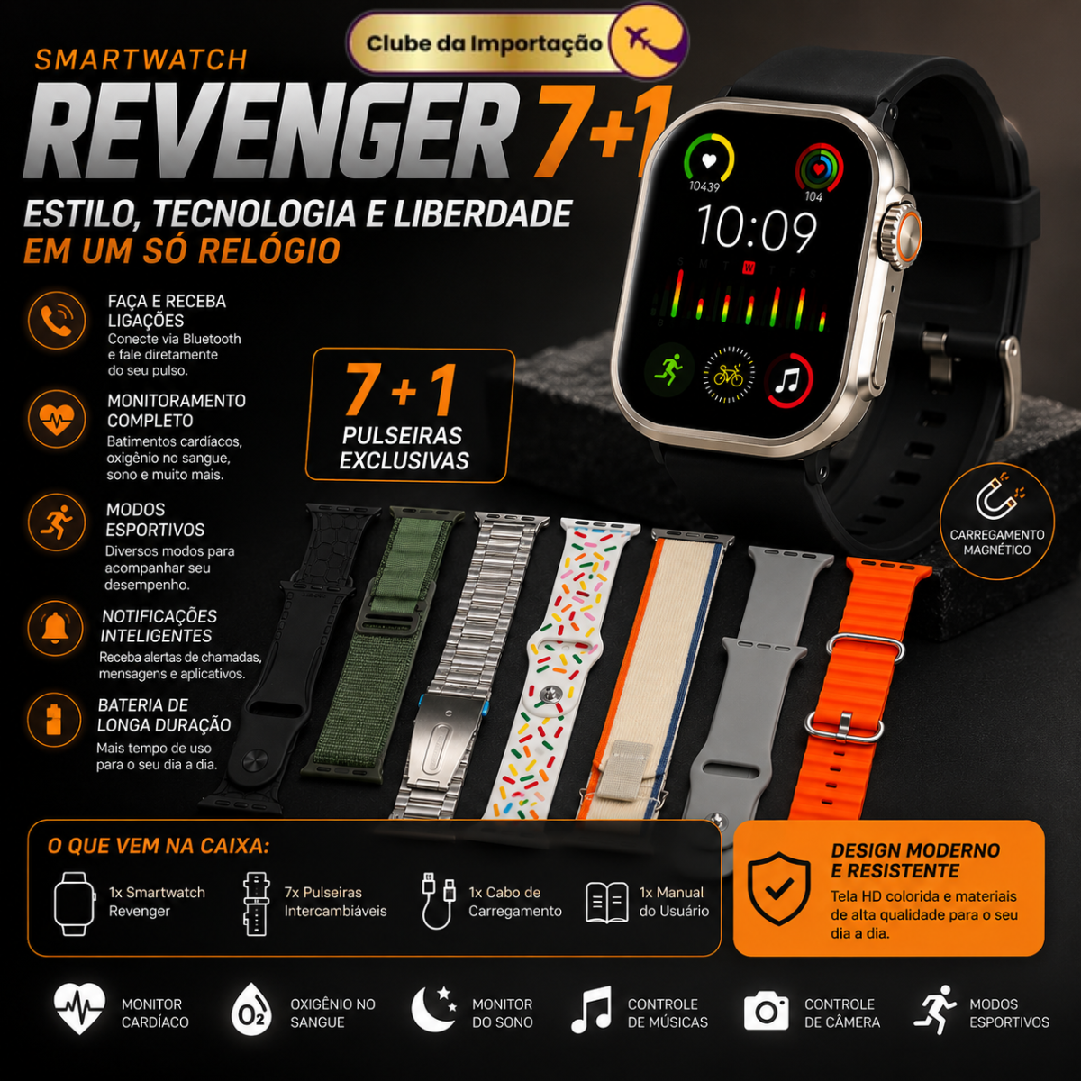 SMARTWATCH REVENGER 7+1 RG-W64
