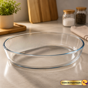 ASSADEIRA DE VIDRO OVAL 3L