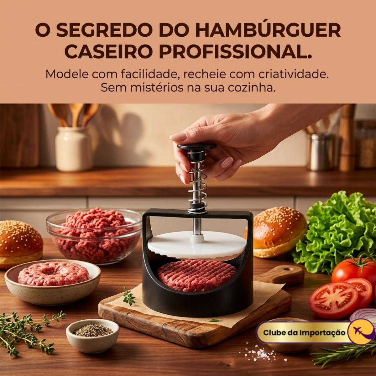 MOLDE PARA HAMBURGUER