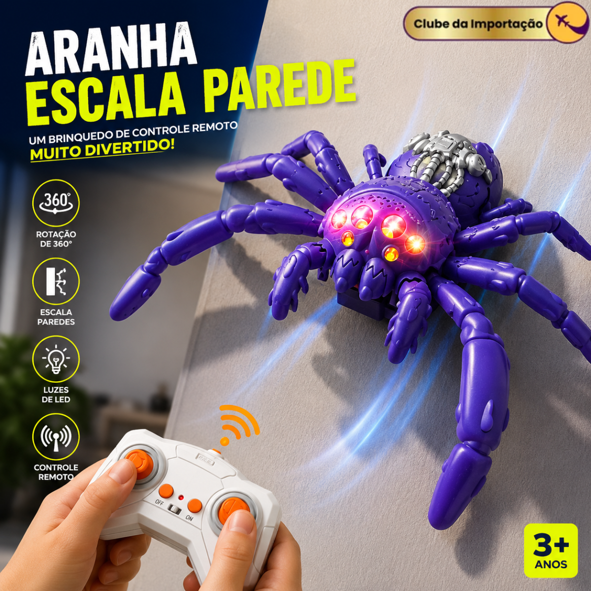 ARANHA ESCALA PAREDE