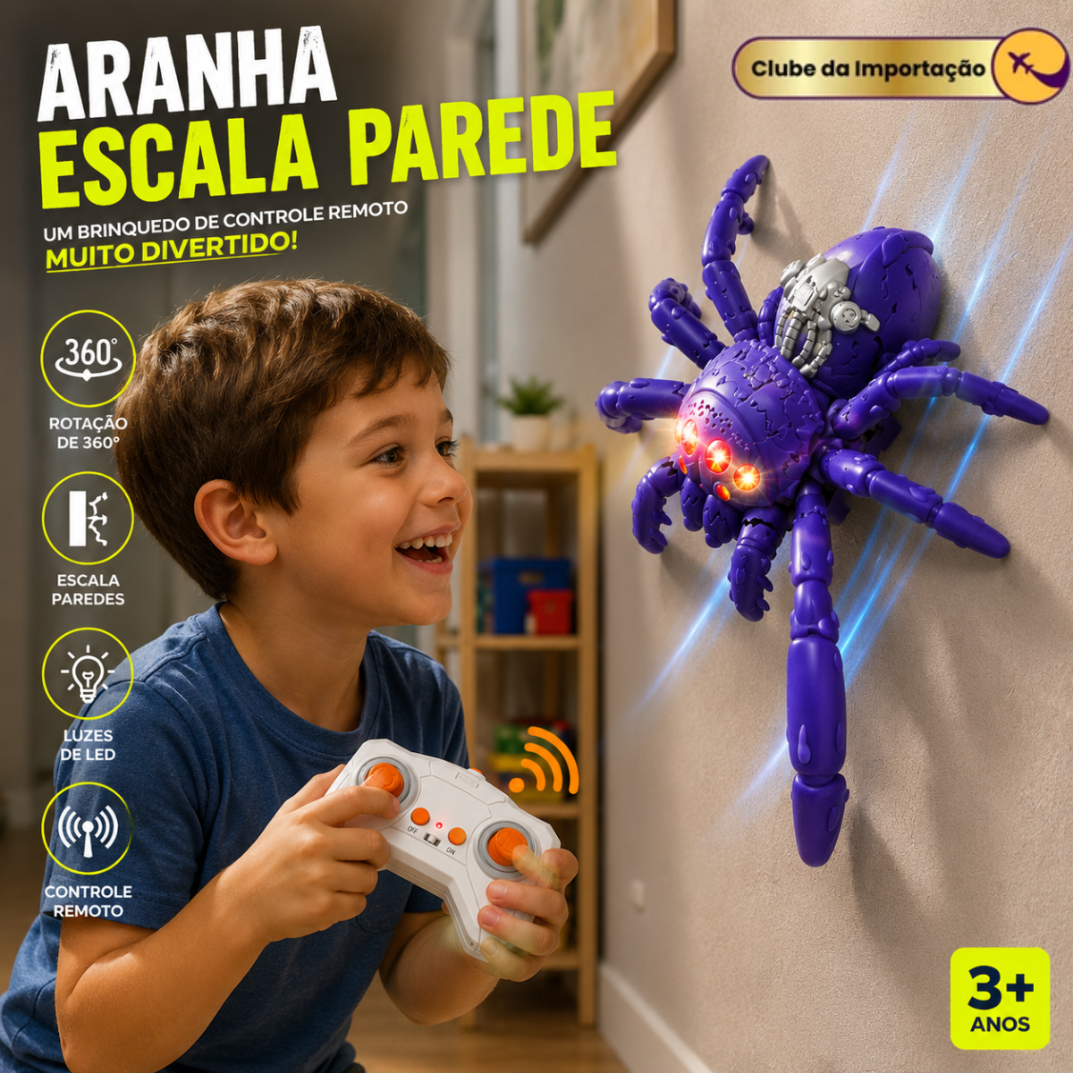 ARANHA ESCALA PAREDE