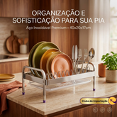 ESCORREDOR DE LOUÇAS UNIVERSAL AÇO