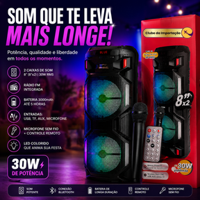 Caixa de Som Portátil Festa 30Watts