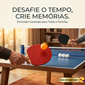 Kit Raquete de Ping Pong com 3 Bolinhas