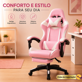 CADEIRA GAMER ROSA