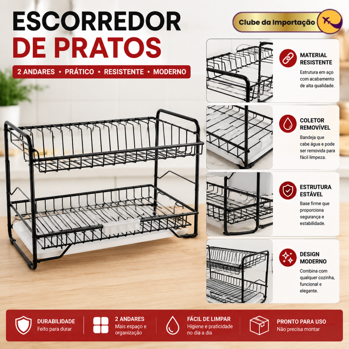 ESCORREDOR DE PRATO