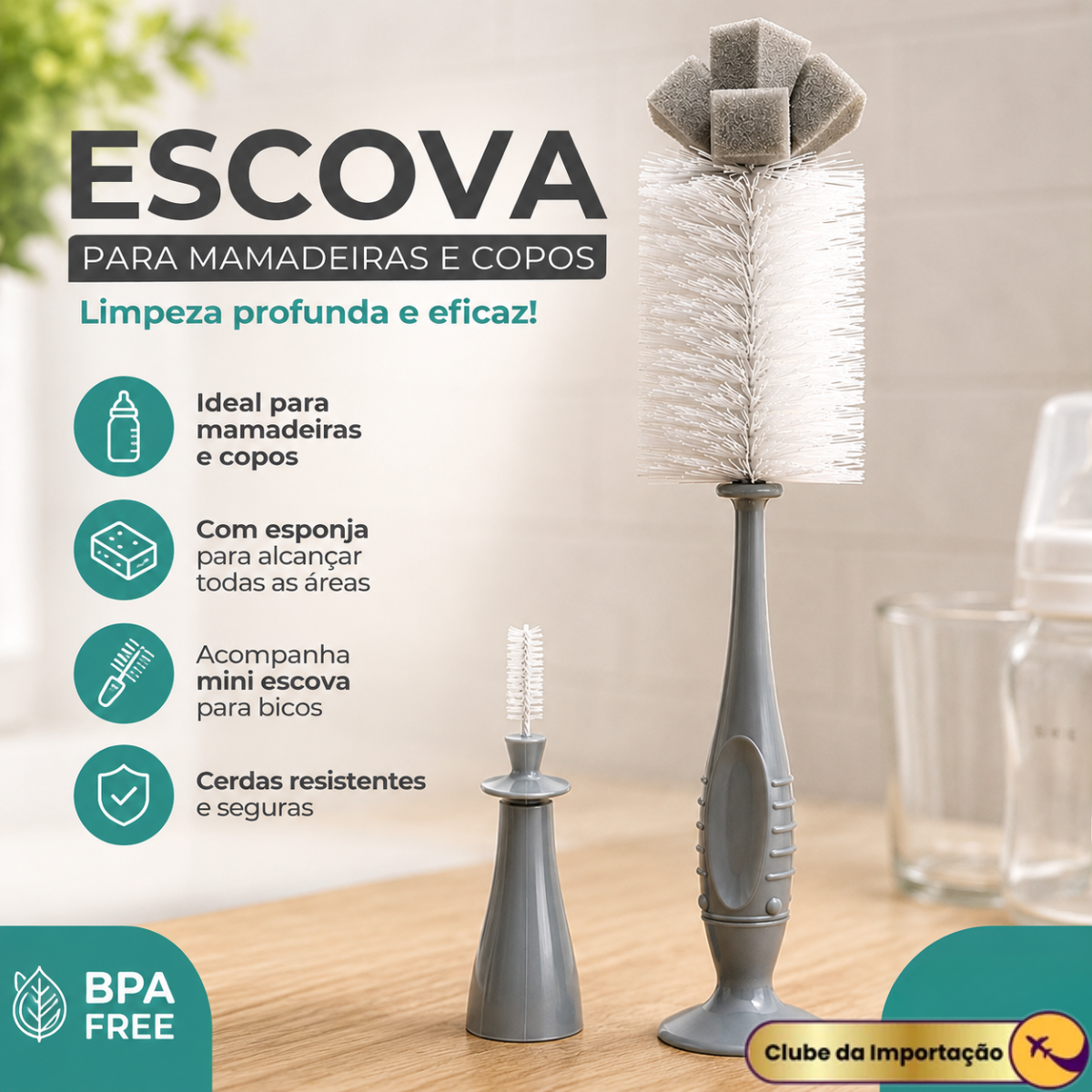 ESCOVA PARA LAVAR GARRAFA