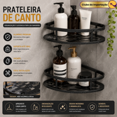 PRATELEIRA DE CANTO PARA BANHEIRO