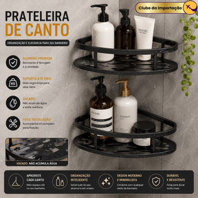 PRATELEIRA DE CANTO PARA BANHEIRO