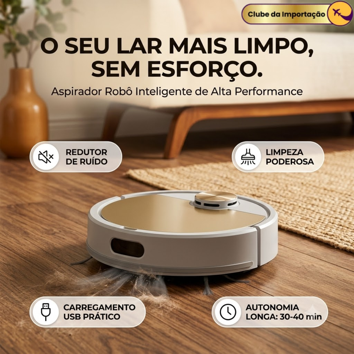 ROBO INTELIGENTE ASPIRADOR DE PÓ