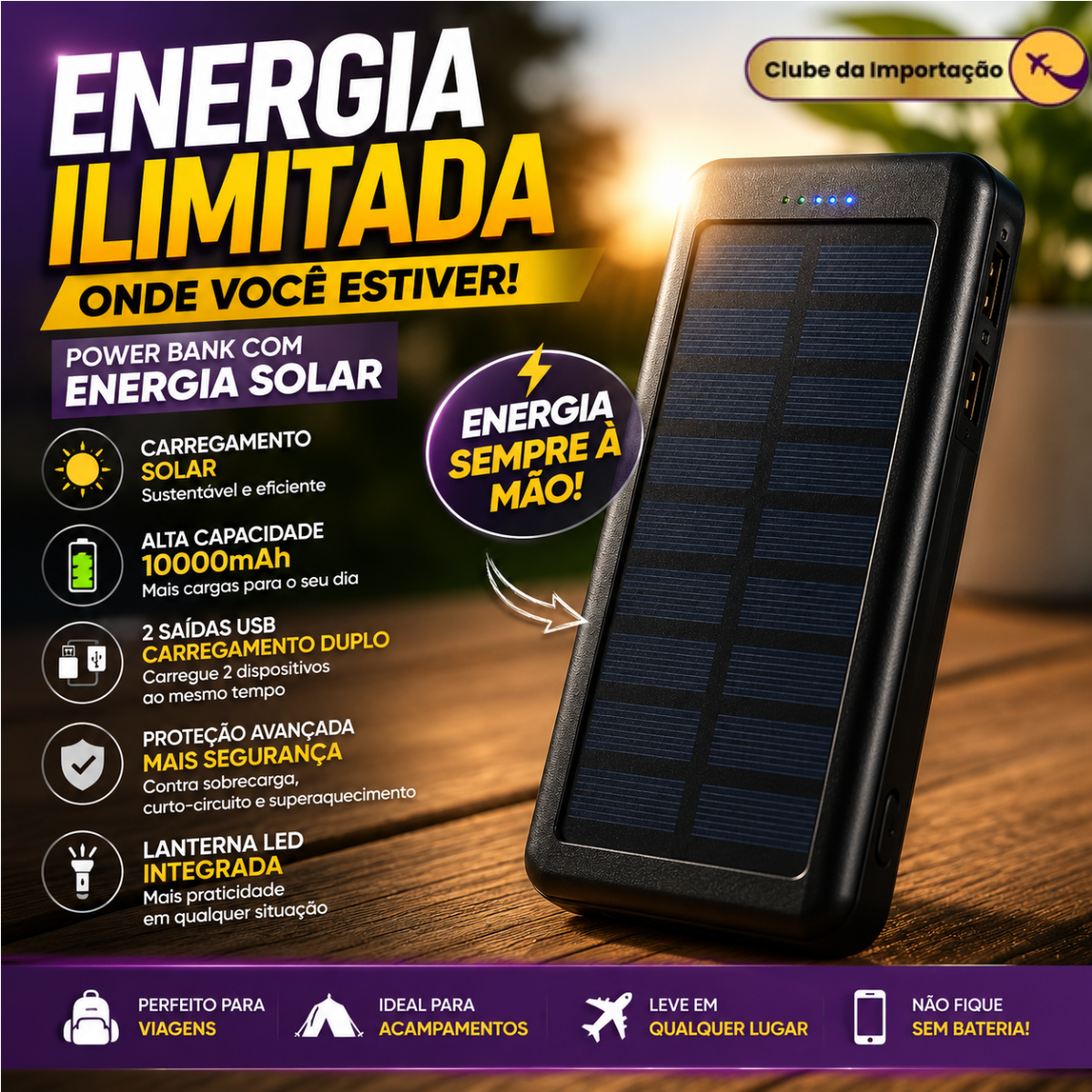 POWERBANK ENERGIA SOLAR