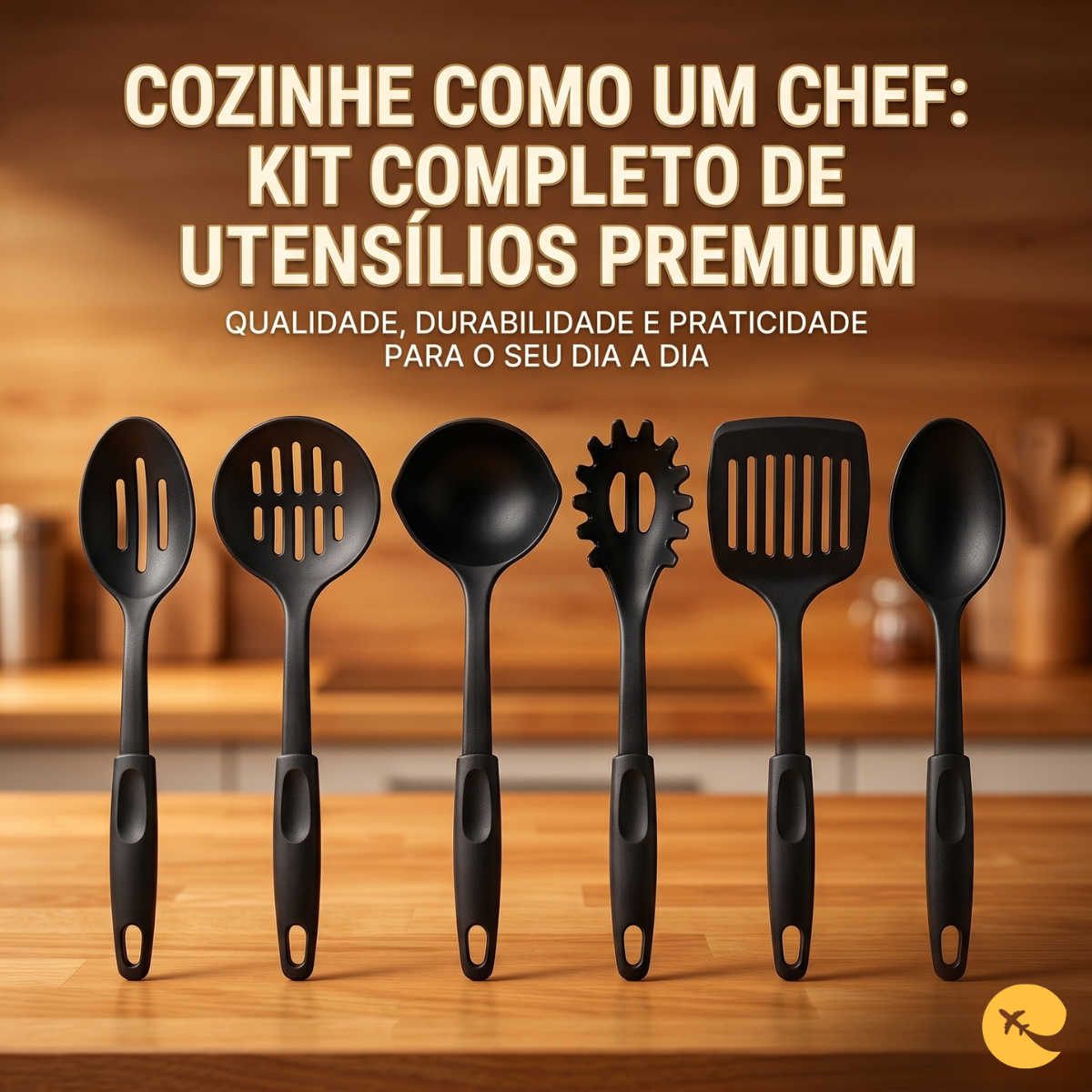 KIT UTENSÍLIOS DE COZINHA 6 PEÇAS