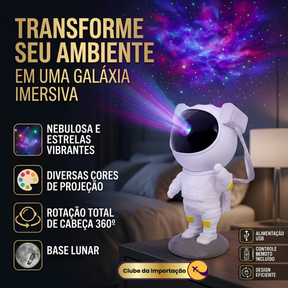 LAMPADA DE PROJEÇAO ASTRONAUTA