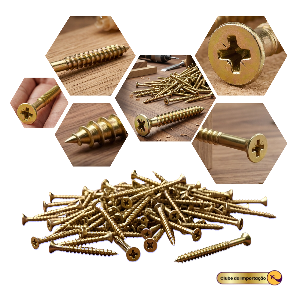 Parafuso Philips Cabeça Chata 100 pcs  3,5mm x 25mm