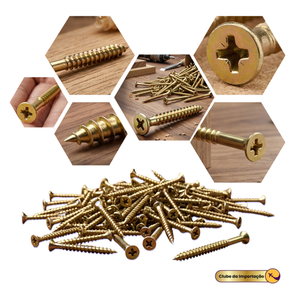 Parafuso Philips Cabeça Chata 100 pcs  3,5mm x 25mm