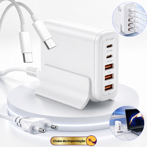 Fonte Estação De Carga Para Macbook E Notebook Galaxy Book Branco