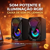 Caixa de Som PC RGB