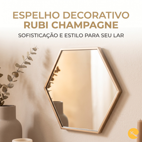 ESPELHO DECORATIVO RUBI CHAMPAGNE