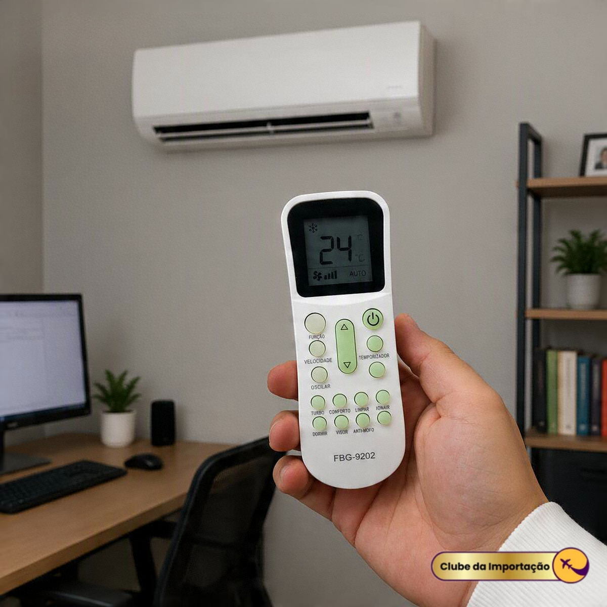 Controle Remoto Ar Condicionado Elgin