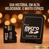 CARTAO DE MEMORIA + ADAPTADOR 16 GB