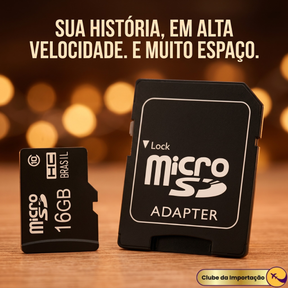 CARTAO DE MEMORIA + ADAPTADOR 16 GB