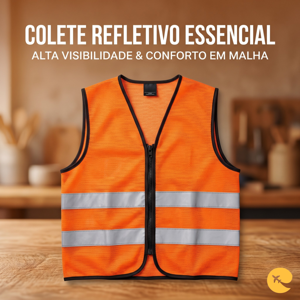 COLETE REFLETIVO LARANJA