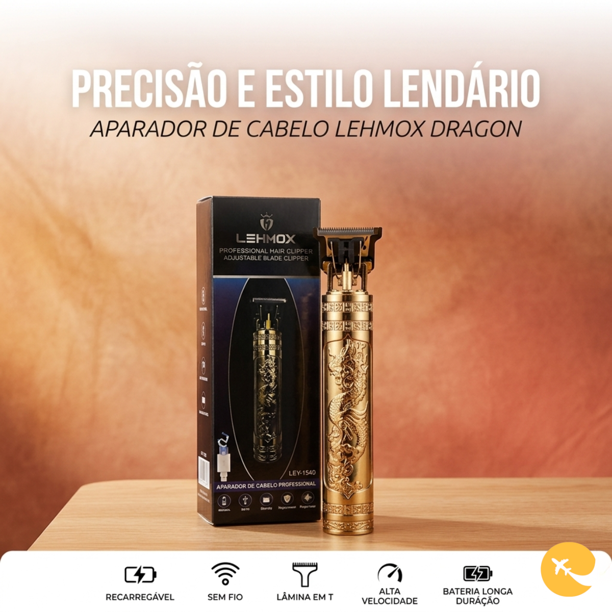 MAQUINA DE CORTA CABELO DRAGÃO