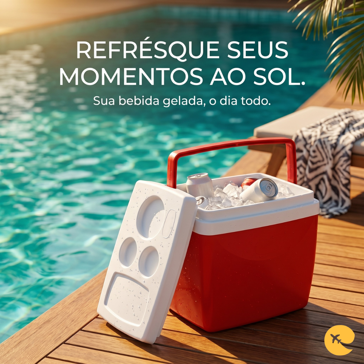 CAIXA TERMICA 26 LITROS VERMELHA