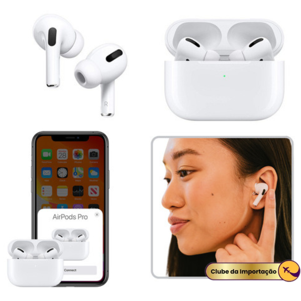 Fone Sem Fio Bluetooth Para iPhone E Android Ultra Premium