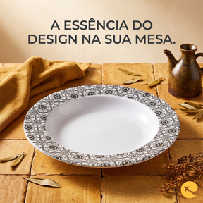Prato Fundo 25cm Estampado