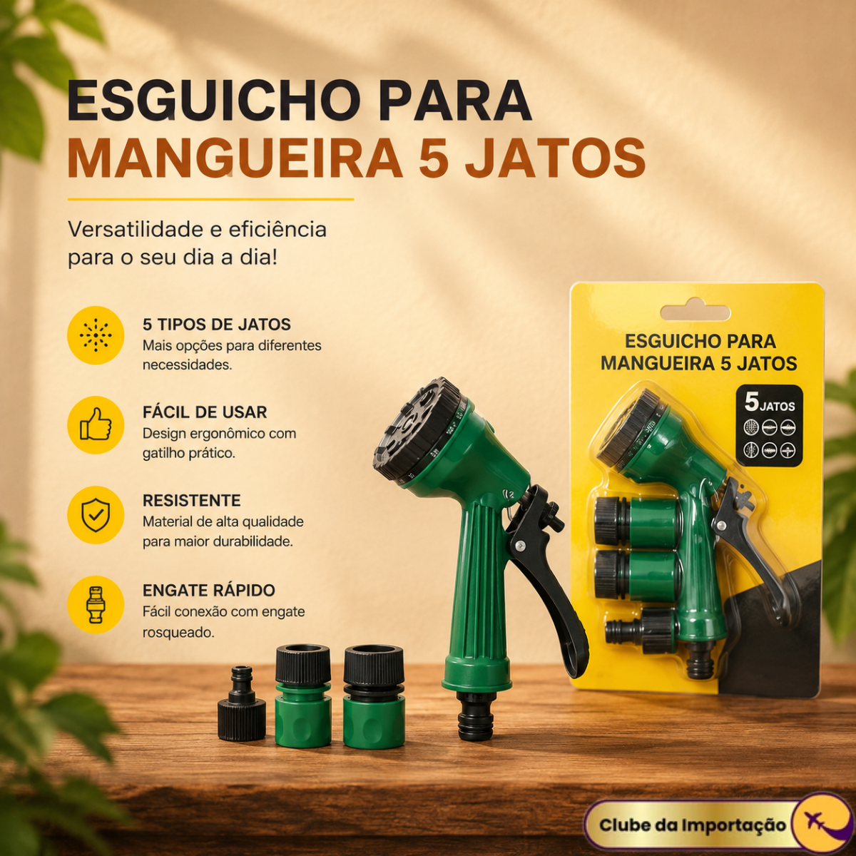 Esguicho Para Mangueira 5 Jatos