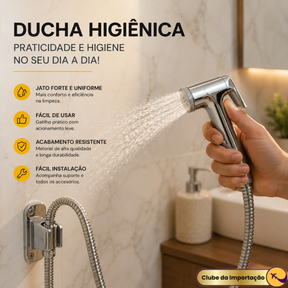 DUCHA HIGIÊNICA 120 CM EM INOX