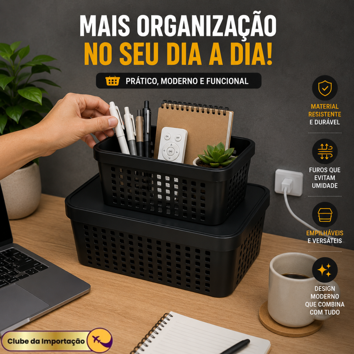 CESTO ORGANIZADOR 2 PÇS