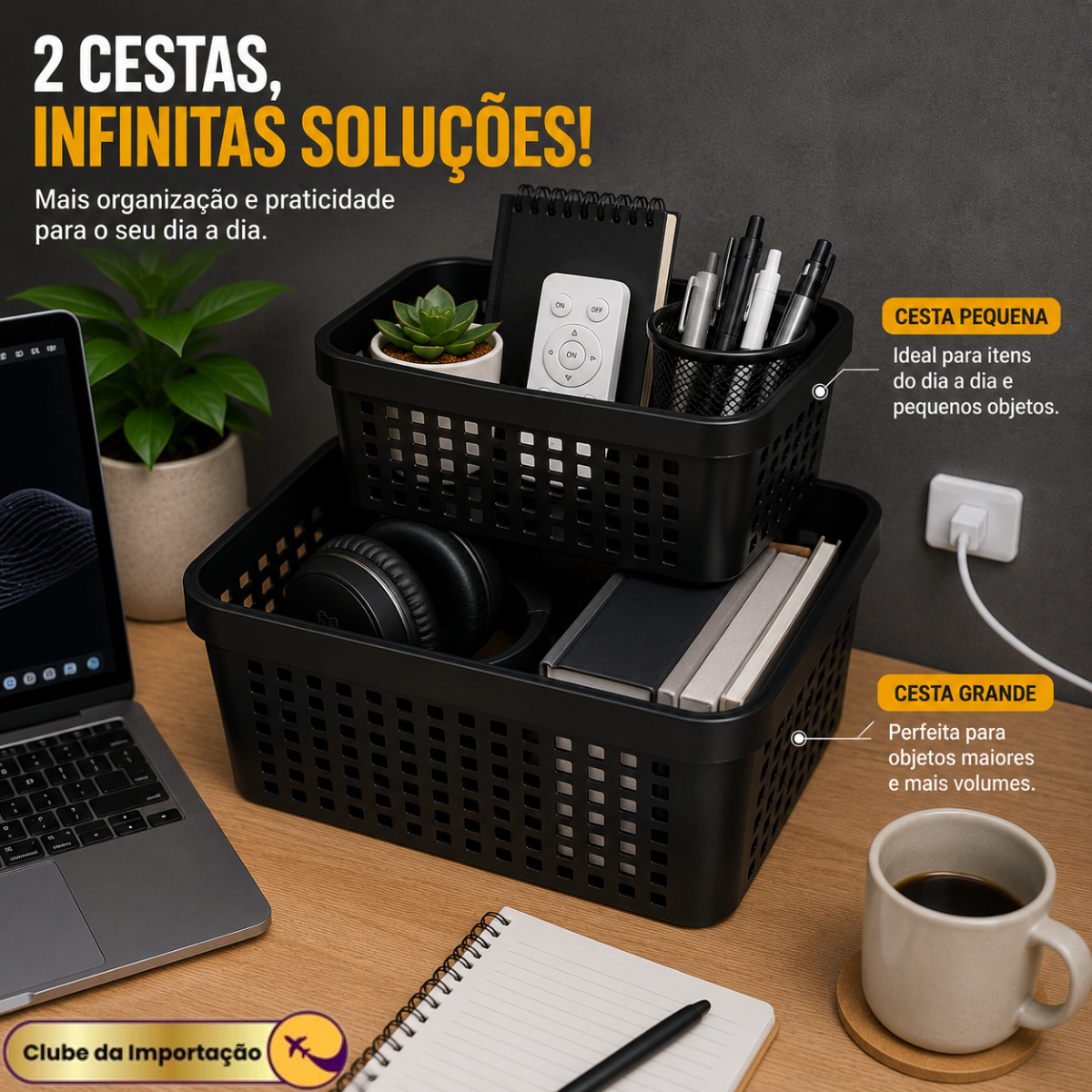 CESTO ORGANIZADOR 2 PÇS