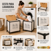 CESTO PARA LAVANDERIA