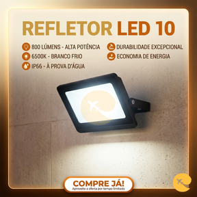 Refletor Led 10W 6500K Bivolt