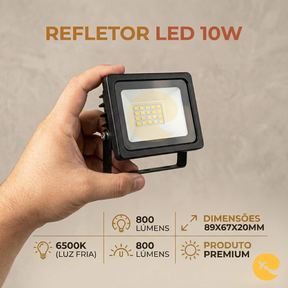 Refletor Led 10W 6500K Bivolt