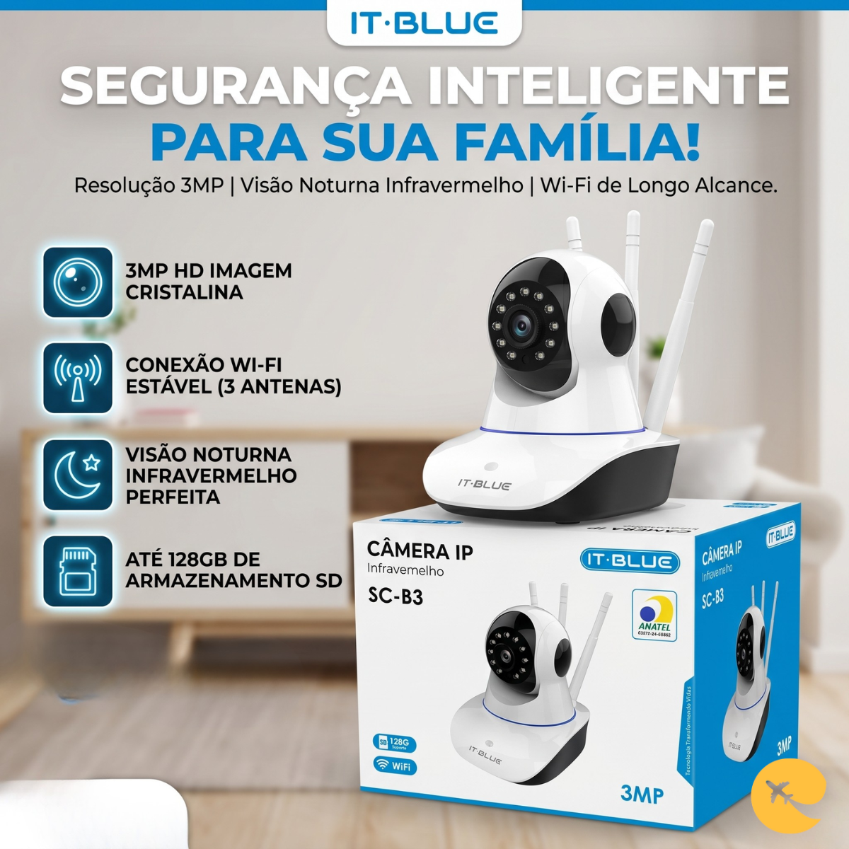 CAMERA IP IT BLUE