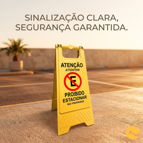 PLACA PROIBIDO ESTACIONAR