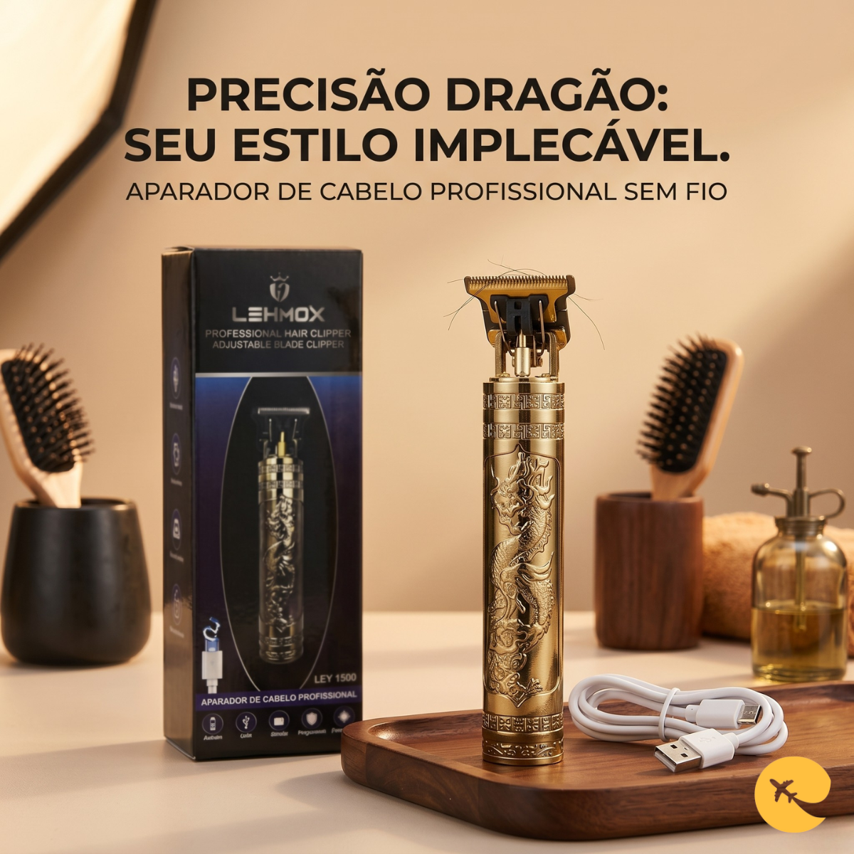 MAQUINA DE CORTA CABELO DRAGÃO